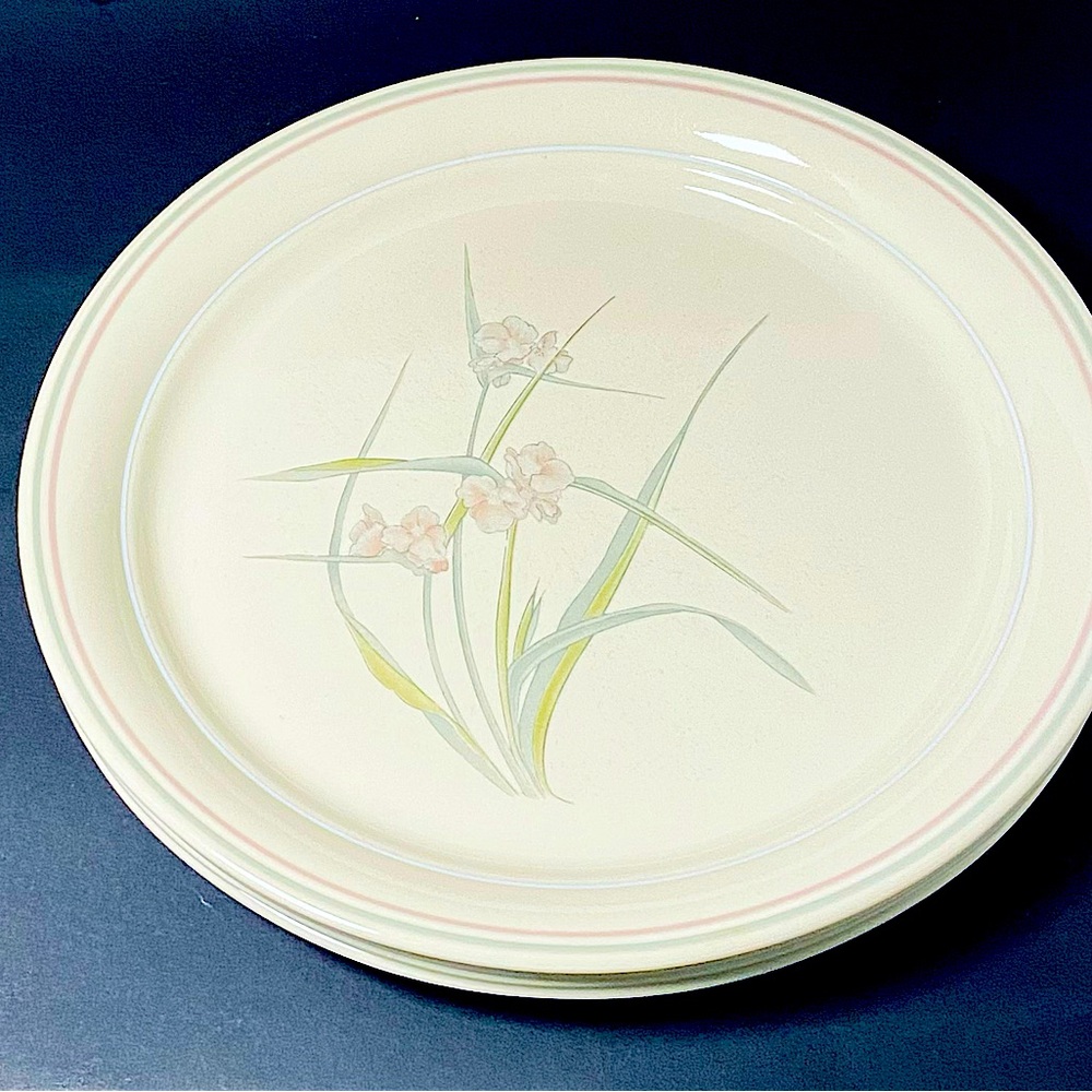 4- Corelle Spring Pond 8.5" Lunch Plates Vintage Dishes